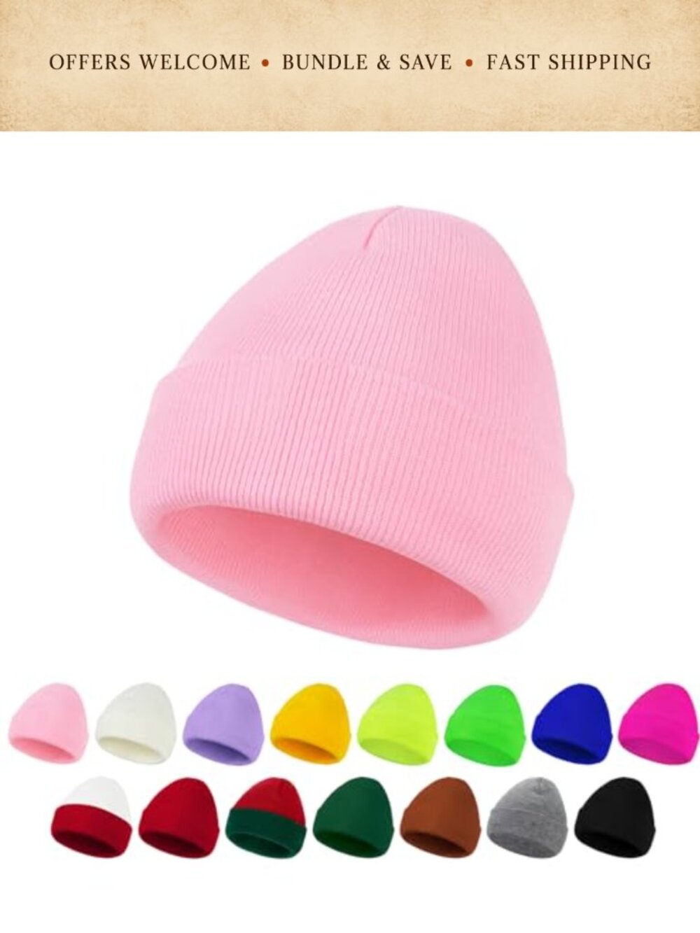 Smile Face Beanie Knit Soft Acrylic Skull Hat Winter Warm